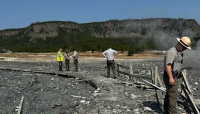 A dramatic explosion caused this popular area of Yellowstone to temporarily shut down