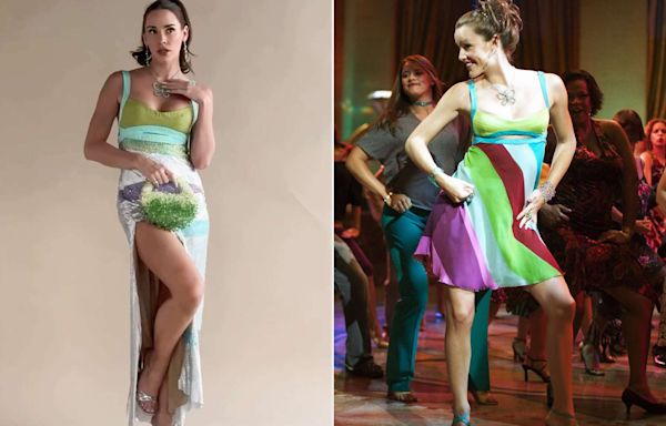 Christa Belle, Who Played Jennifer Garner’s Younger “13 Going on 30” Character, Rocks Flirty Version of 'Iconic' Versace Dress