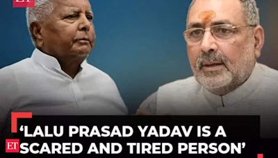 Lalu Prasad Yadav is a scared and tired person: BJP leader Giriraj Singh