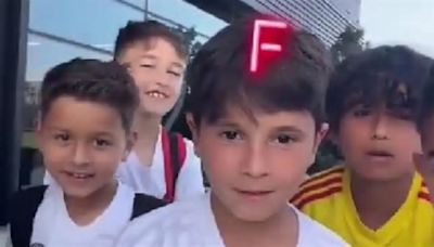 Video: Mateo Messi se sumó a un reto viral y sorprendió cuando eligió a un campeón del mundo como respuesta