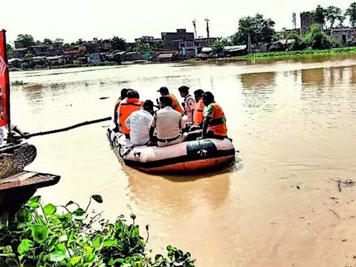 Bihar Government Intensifies Flood Relief Efforts as Waters Recede | Patna News - Times of India