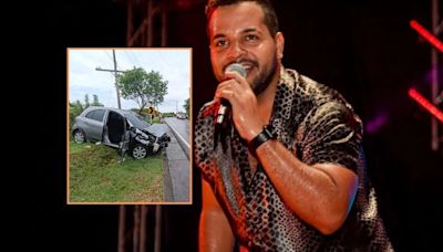 Vocalista del grupo Kvrass se accidentó en su carro en una vía hacia Valledupar: “Perdimos el control”