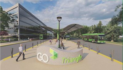 Built for cars, Research Triangle Park will have its first hub for buses, maybe trains
