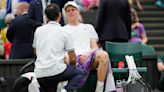 Jannik Sinner loses to Daniil Medvedev at Wimbledon after getting treatment from a trainer
