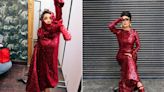 The "Instagram vs Reality" Of How Stunning Salma Hayek Looks When She Slips Into A Red Sequin Gown