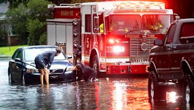 Tropical Storm Debby drenches Southeast with rain, high water as it drifts along the Atlantic coast