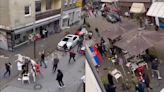 VIDEO: Ultras de Serbia y de Albania se enfrentan en las calles en una batalla campal en la Euro 2024