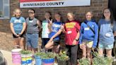 Winnebago County 4-H kids create flower buckets for July fair judging