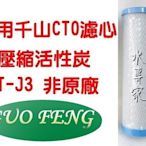 [源灃淨水]6分內牙式CTO濾心.適用千山牌淨水器.CT-J1.CT-J3滿千免運