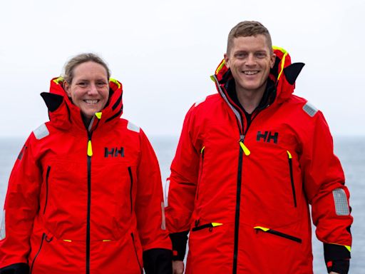 Couple reach halfway point of charity rowing challenge round Britain