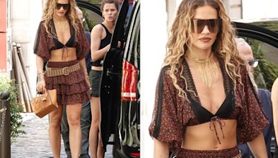 Rita Ora looks stunning as she shows off rock-hard abs in bra top in Italy