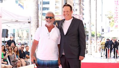 Mel Gibson makes rare red carpet appearance to support pal Vince Vaughn