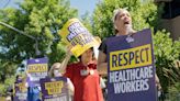 California’s lowest-paid health care workers rally in Sacramento. Here’s why