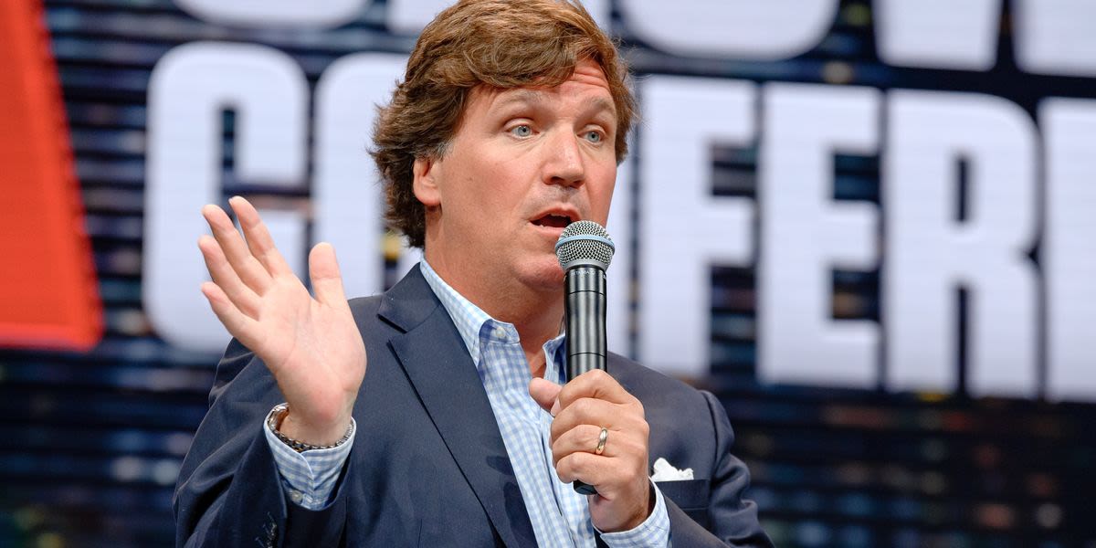 Tucker Carlson Spotted In Fox News Area At RNC