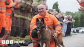 Retiring Tyne and Wear fire rescue dog receives guard of honour