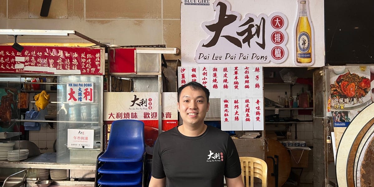 He left his desk job in the US to run a food stall in Hong Kong. He earns more now — but plans to walk away from it soon.