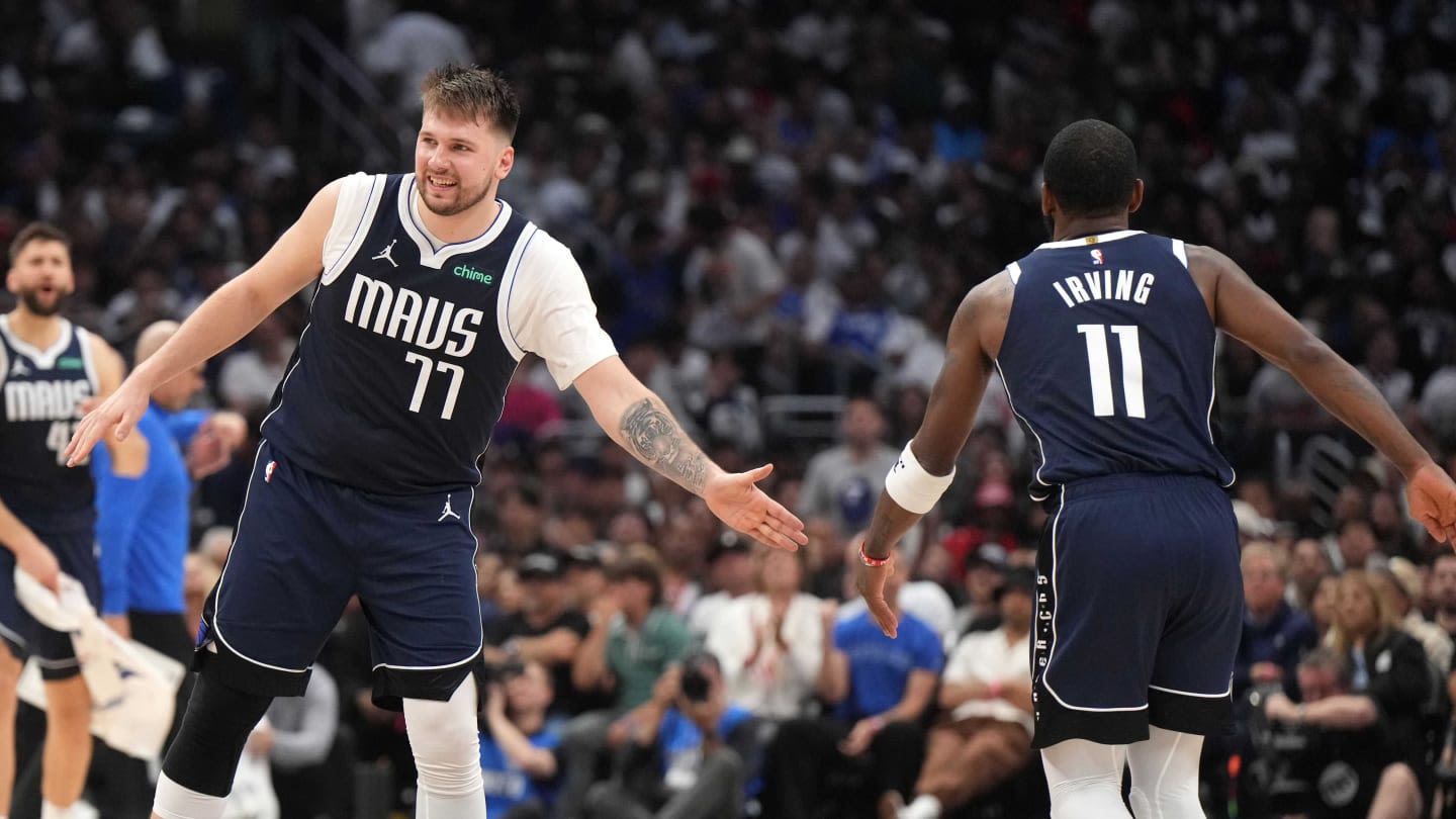 Former NBA Champion Calls Luka Doncic, Kyrie Irving 'Best Offensive Duo in NBA History'