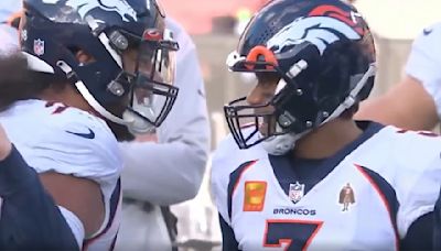 Watch: Broncos Defender Yells at Russell Wilson In Middle of Game