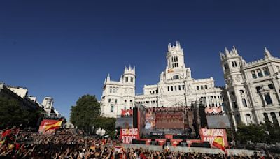 Euro 2024: les images des scènes de liesse à Madrid pour célébrer les héros de la Roja