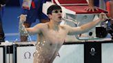 Pan Zhanle of China breaks own world record to win Olympic gold medal in men's 100-meter freestyle