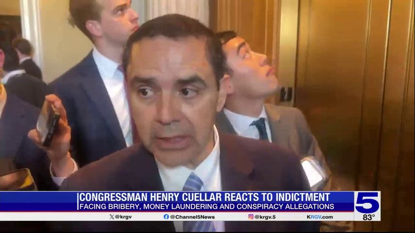 Congressman Cuellar denies bribery allegations in public appearance