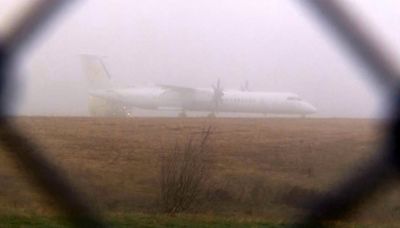 Charter plane overruns runway at St. John's airport