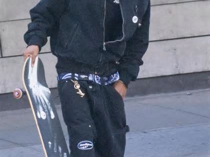 Jaden Smith is all smiles skating in New York City in stylish outfit