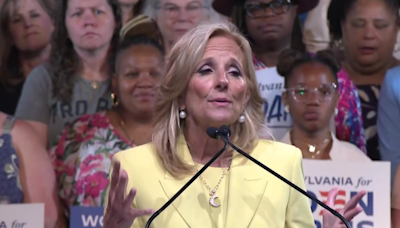 First lady Dr. Jill Biden makes campaign stop in Pittsburgh to speak about reproductive rights