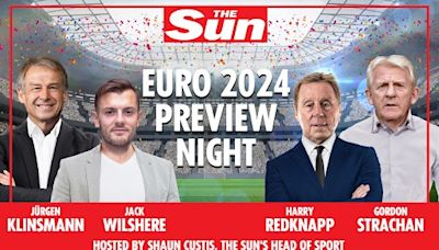Join us for The Sun Euro 2024 Preview Night with Redknapp, Wilshere & Klinsmann