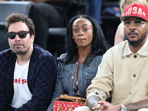 Doug Emhoff takes in USA basketball's gold medal game vs. France