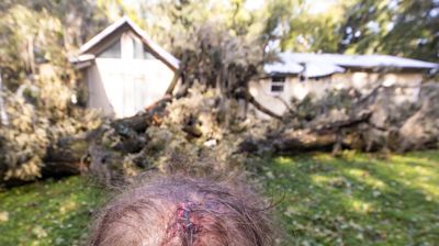 Gainesville baby, family survive after tree smashes through home during Helene