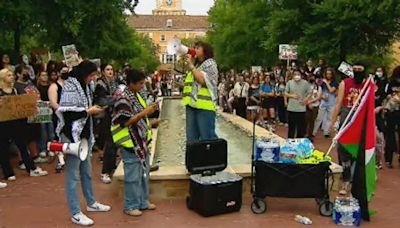 University of North Texas students hold walkout over war in Gaza