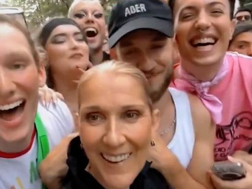 Céline Dion atende pedido de fãs em Paris e viraliza ao se confundir