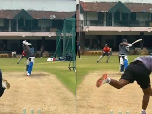 WATCH: KL Rahul Smashing the Bowlers in Nets Ahead of Sri Lanka ODIs - News18
