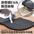 iCat寵喵樂-Cat Litter Mat貓砂墊/落砂墊 (EVA)-貓臉/頭造型 x 2入組