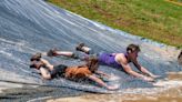 Splish-splash they all need a bath following Mud Slide