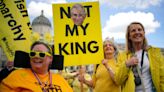 Republican protesters hold demonstration on King’s coronation anniversary