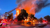 2 rescued from balcony after massive fire erupts at Utah chapel