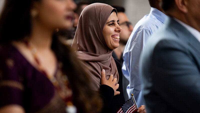 ‘Salt Lake City needs you’: 148 immigrants, refugees sworn in as new U.S. citizens