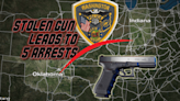 Oklahoma gun theft results in five Indiana arrests