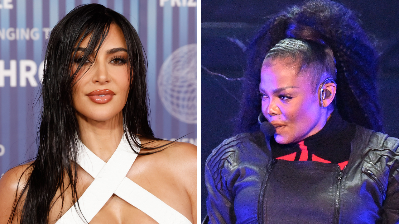 Kim Kardashian Wears Janet Jackson's 'If' Costume to the Singer's Palm Springs Concert