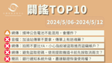 【2024/5/06-2024/5/12】闢謠TOP10