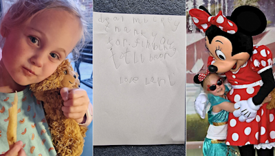 5-year-old girl who visited Disney World loses beloved toy 4,200 miles from home — then, surprise