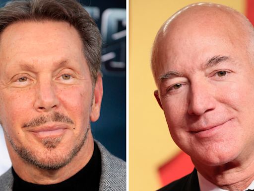 Oracle's Larry Ellison briefly tops Jeff Bezos to become world's second-richest person