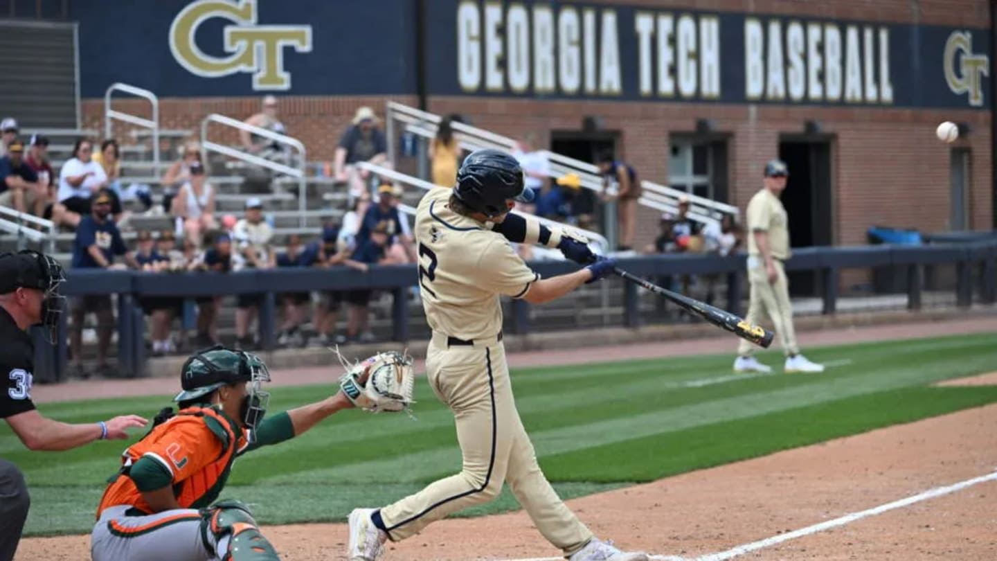 Georgia Tech Baseball Listed As the Last Team in On D1 Baseball's Updated Field of 64 Projections