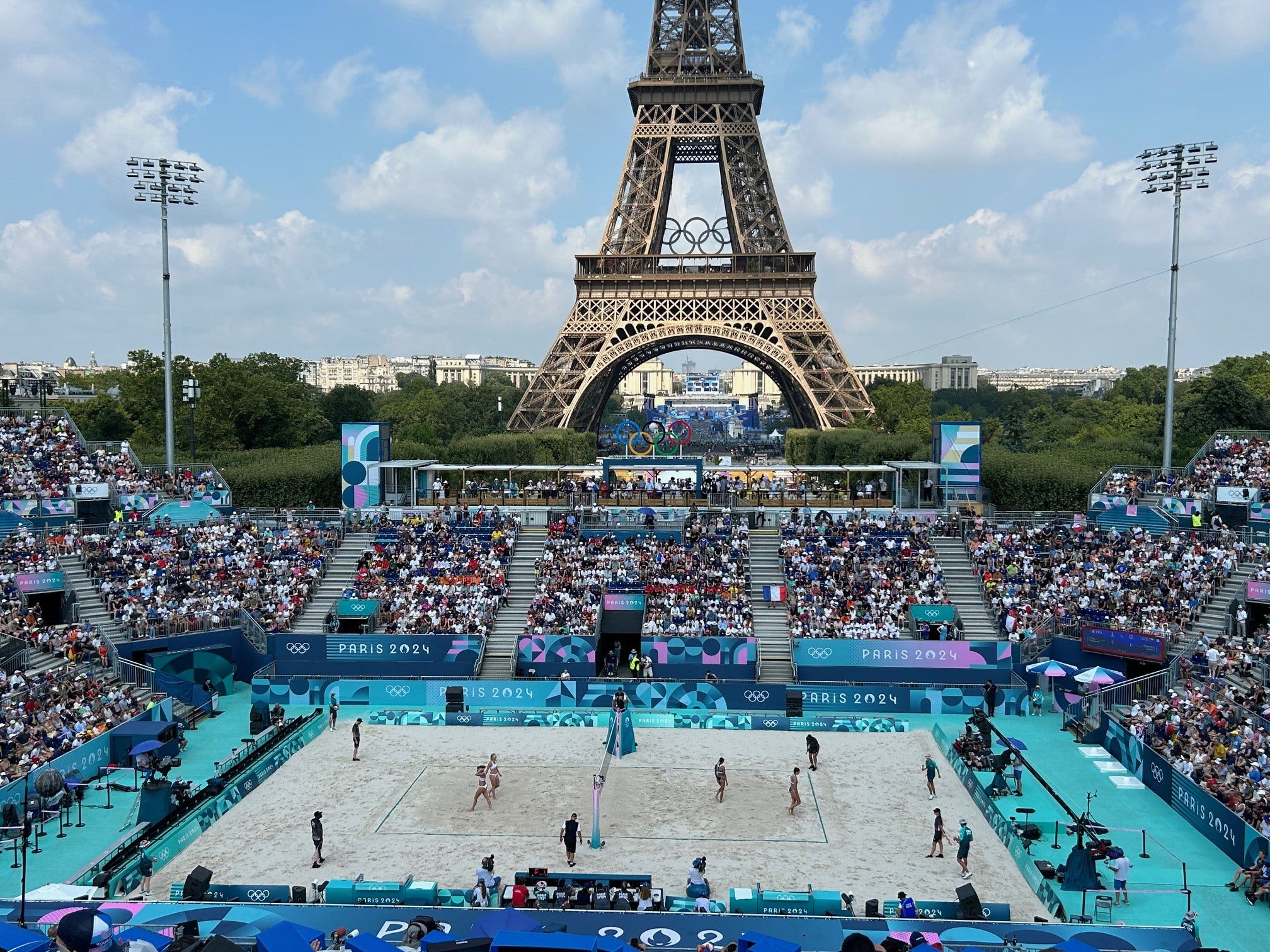 Postcards from Paris: Beach volleyball easily tops list of Olympics' best venues