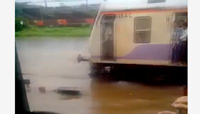 WATCH | Did Mumbai's Local Train Turn Into A Water Ride? Internet Reacts To Viral Video!