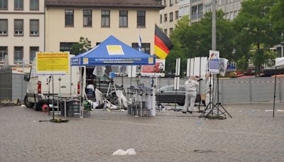 German police officer dies after being stabbed in livestreamed knife attack in Mannheim square
