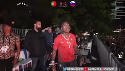 IShowSpeed enloquece viendo el Portugal-Eslovenia: "Ese no es Cristiano Ronaldo" - MarcaTV