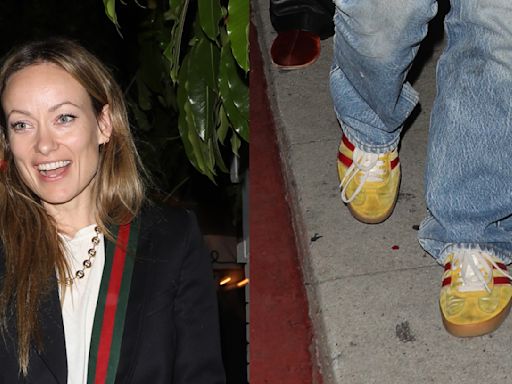 Olivia Wilde Laces Up Adidas x Gucci Sneakers for Los Angeles Night Out